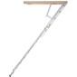 VEVOR Attic Ladder Πτυσσόμενη, χωρητικότητα 158,8 kg, 57,15 cm x 160 cm, προέκταση αλουμινίου πολλαπλών χρήσεων, ελαφριά και φορητή, ταιριάζει σε ύψη οροφής 2,9 m-3,7 m, άνετη πρόσβαση στη σοφίτα σας Standard