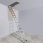 VEVOR Attic Ladder Πτυσσόμενη, χωρητικότητα 158,8 kg, 57,15 cm x 160 cm, προέκταση αλουμινίου πολλαπλών χρήσεων, ελαφριά και φορητή, ταιριάζει σε ύψη οροφής 2,9 m-3,7 m, άνετη πρόσβαση στη σοφίτα σας Standard