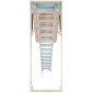 VEVOR Attic Ladder Πτυσσόμενη, χωρητικότητα 158,8 kg, 57,15 cm x 160 cm, προέκταση αλουμινίου πολλαπλών χρήσεων, ελαφριά και φορητή, ταιριάζει σε ύψη οροφής 2,9 m-3,7 m, άνετη πρόσβαση στη σοφίτα σας Standard