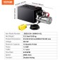 VEVOR Hydraulic Pump, 15 Quart Hydraulic Power Unit, Double Acting Dump Trailer Pump, 0,91 GPM Rate Flow, 3200 PSI Max Relief Pressure, DC 12V Hydraulic Pump for Dump Trailer Car Lifting