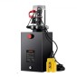 VEVOR Hydraulic Pump, 15 Quart Hydraulic Power Unit, Double Acting Dump Trailer Pump, 0,91 GPM Rate Flow, 3200 PSI Max Relief Pressure, DC 12V Hydraulic Pump for Dump Trailer Car Lifting