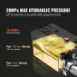 VEVOR Hydraulic Pump, 8 Quart Hydraulic Power Unit, Double Acting Dump Trailer Pump, 0,91 GPM Rate Flow, 3200 PSI Max Relief Pressure, DC 12V Hydraulic Pump for Dump Trailer Car Lifting