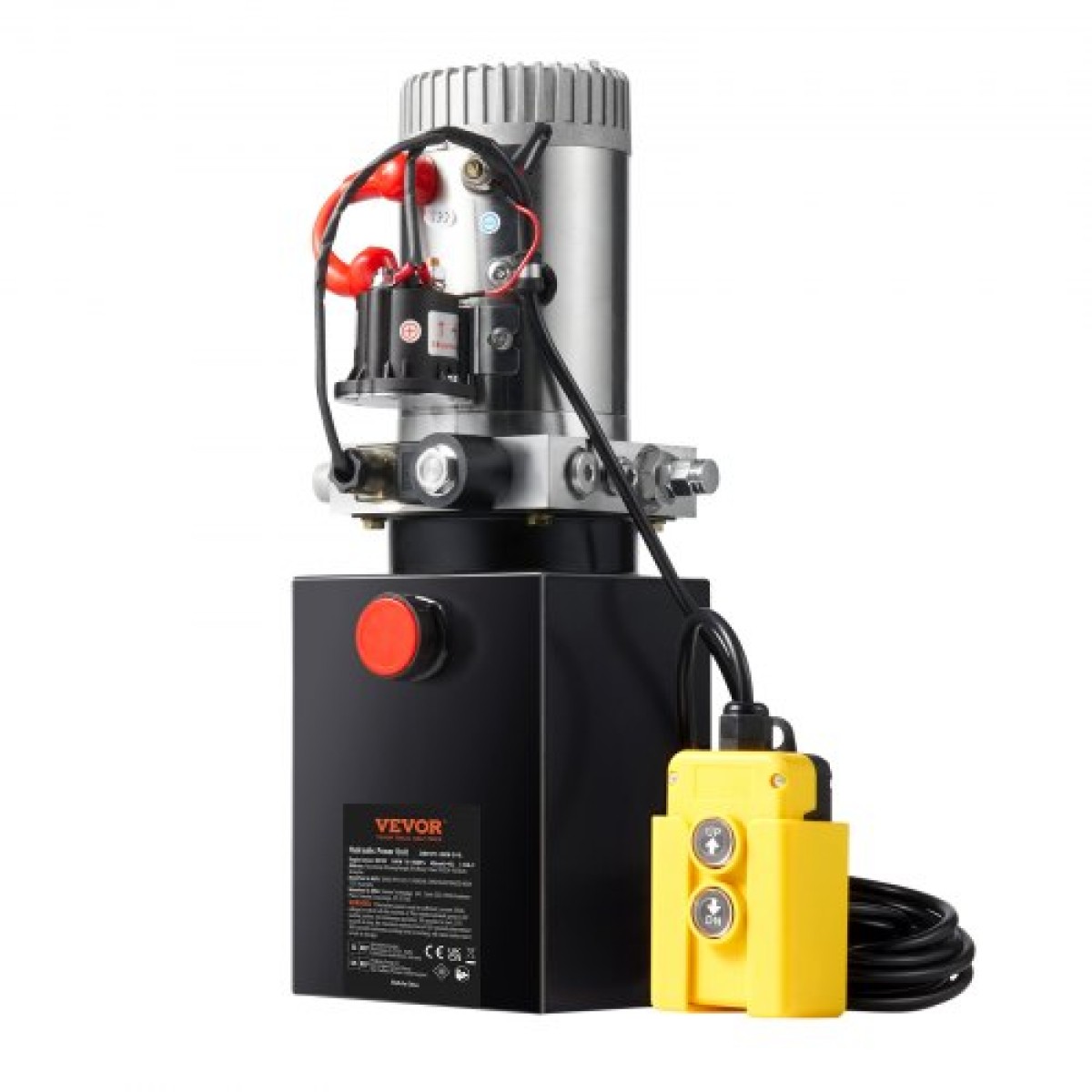 VEVOR Hydraulic Pump 4 Quart/3,8 L Single Acting Dump Trailer Pump Μονάδα ισχύος DC 12V
