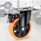 Τροχοί VEVOR Caster, 12,7 cm Περιστρεφόμενοι τροχοί πλάκας, Σετ 4, με Ασφάλεια A/B Κλείδωμα Χωρίς Θόρυβο Ζάντες PVC, Βαρέως τύπου 204,1 kg Χωρητικότητα φόρτωσης ανά τροχό, Τροχοί χωρίς σήμανση για έπιπλα καροτσιού Πάγκος εργασίας