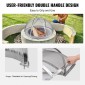 Καπάκι οθόνης VEVOR Firepit Spark, διάμετρος 40", Στρογγυλά αξεσουάρ κάλυμμα δακτυλίου πυρκαγιάς εξωτερικού χώρου, μεταλλικό κάλυμμα πυροσβεστικού λάκκου, καλύμματα πυροσβεστικών δακτυλίων από ανοξείδωτο χάλυβα που ανοίγουν εύκολα για υπαίθριες αυλές