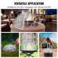 Καπάκι οθόνης VEVOR Firepit Spark, διάμετρος 40", Στρογγυλά αξεσουάρ κάλυμμα δακτυλίου πυρκαγιάς εξωτερικού χώρου, μεταλλικό κάλυμμα πυροσβεστικού λάκκου, καλύμματα πυροσβεστικών δακτυλίων από ανοξείδωτο χάλυβα που ανοίγουν εύκολα για υπαίθριες αυλές