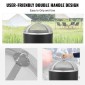 VEVOR Fire Pit Spark Screen Round 20", Ενισχυμένο μεταλλικό κάλυμμα από χάλυβα βαρέως τύπου, καπάκι εξωτερικού χώρου πυροσβεστήρων, επάνω καλύμματα οθόνης που ανοίγουν εύκολα στρογγυλά με λαβή δακτυλίου για υπαίθρια αυλή πυροσβεστήρων στην πίσω αυλή