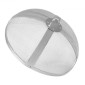 VEVOR Fire Pit Spark Screen Round 20", Ενισχυμένο μεταλλικό κάλυμμα από χάλυβα βαρέως τύπου, καπάκι εξωτερικού χώρου πυροσβεστήρων, επάνω καλύμματα οθόνης που ανοίγουν εύκολα στρογγυλά με λαβή δακτυλίου για υπαίθρια αυλή πυροσβεστήρων στην πίσω αυλή