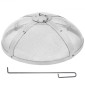 VEVOR Fire Pit Spark Screen Round 20", Ενισχυμένο μεταλλικό κάλυμμα από χάλυβα βαρέως τύπου, καπάκι εξωτερικού χώρου πυροσβεστήρων, επάνω καλύμματα οθόνης που ανοίγουν εύκολα στρογγυλά με λαβή δακτυλίου για υπαίθρια αυλή πυροσβεστήρων στην πίσω αυλή