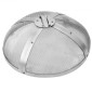 VEVOR Fire Pit Spark Screen Round 20", Ενισχυμένο μεταλλικό κάλυμμα από χάλυβα βαρέως τύπου, καπάκι εξωτερικού χώρου πυροσβεστήρων, επάνω καλύμματα οθόνης που ανοίγουν εύκολα στρογγυλά με λαβή δακτυλίου για υπαίθρια αυλή πυροσβεστήρων στην πίσω αυλή