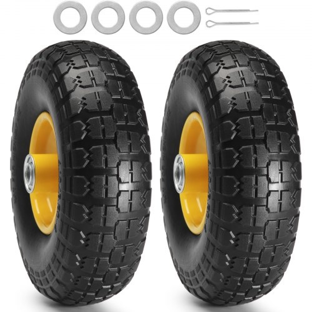 Ελαστικό VEVOR Solid PU Run-Flat Tire Wheel Flat Free Tubeless 25,4 cm 2-Pack 181,4 kg