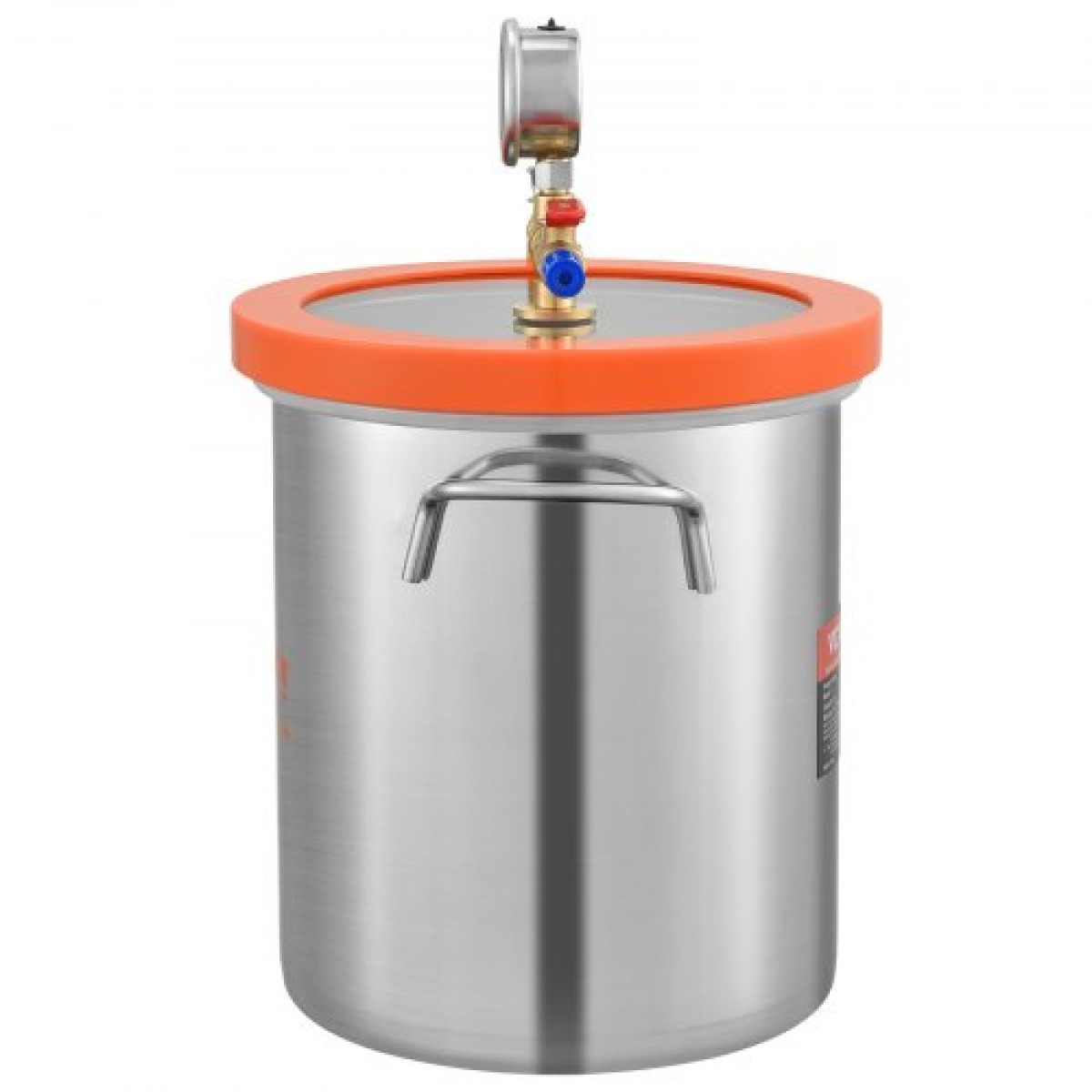 VEVOR Vacuum Chamber Tempered Glass Lid Vacuum 18,9L Θάλαμος απαερίωσης Σιλικόνη