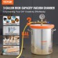 VEVOR Vacuum Chamber Tempered Glass Lid Vacuum 11,4 L Θάλαμος απαέρωσης Σιλικόνη