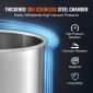 VEVOR Vacuum Chamber Tempered Glass Lid Vacuum 11,4 L Θάλαμος απαέρωσης Σιλικόνη