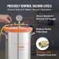 VEVOR Vacuum Chamber Tempered Glass Lid Vacuum 11,4 L Θάλαμος απαέρωσης Σιλικόνη