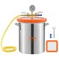 VEVOR Vacuum Chamber Tempered Glass Lid Vacuum 11,4 L Θάλαμος απαέρωσης Σιλικόνη