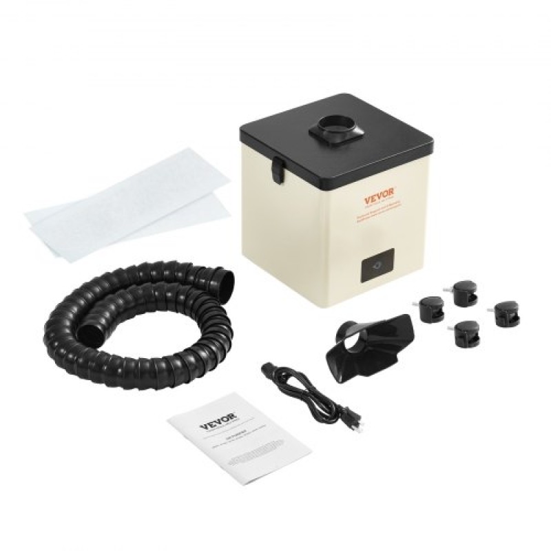 VEVOR Solder Fume Extractor, 100W Soldering Smoke Extractor με φίλτρα 3 σταδίων, 240 m³/h Ισχυρή αναρρόφηση καπνού και φίλτρο για συγκόλληση, χάραξη, συγκόλληση DIY