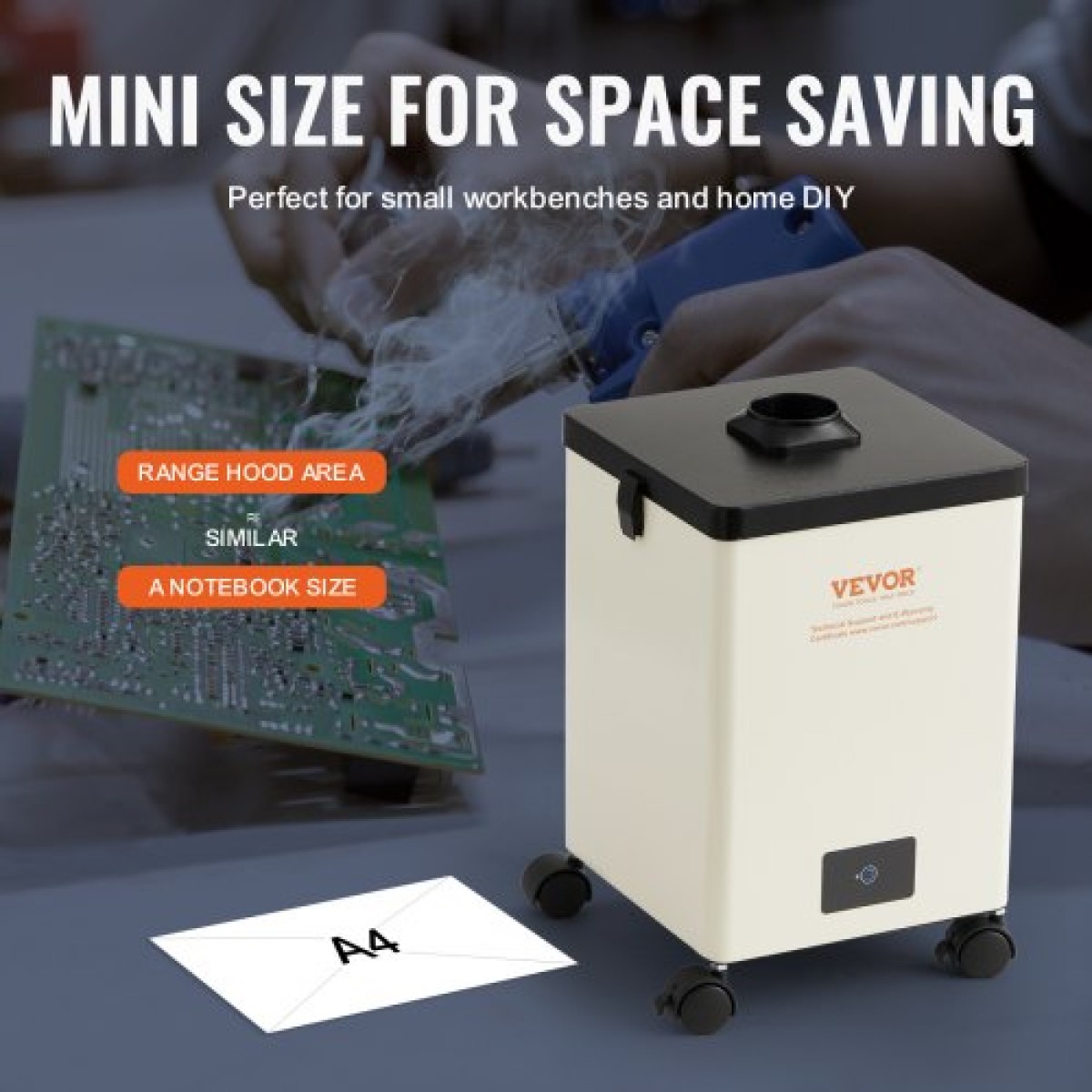 VEVOR 150W Soldering Fume Smoke Extractor Φίλτρα 3 σταδίων 332 m³/h Ροή αέρα