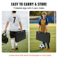 VEVOR Soccer Rebounder Board, 101,6 x 40,6 cm Φορητός τοίχος ποδοσφαίρου με 2 γωνίες αναπήδησης, αναδιπλούμενος HDPE Kickback Board, Εξοπλισμός προπόνησης ποδοσφαίρου για παιδιά και ενήλικες, Passing & Shooting Practice