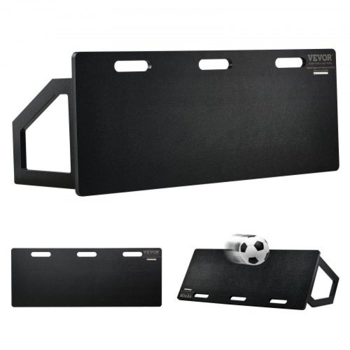 VEVOR Soccer Rebounder Board, 114,3 x 45,7 cm Φορητός τοίχος ποδοσφαίρου με 2 γωνίες ανάκαμψης, αναδιπλούμενος HDPE Kickback Board, Εξοπλισμός προπόνησης ποδοσφαίρου για παιδιά και ενήλικες, Passing & Shooting Practice