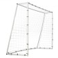 VEVOR Soccer Rebound Trainer, 8x6FT Iron Soccer Training Equipment, Sports Football Rebounder Wall με δίχτυ και γκολ διπλής όψης, ιδανικό για εξάσκηση στην πίσω αυλή, ατομική προπόνηση, πάσα
