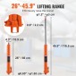 VEVOR Hydraulic Long Ram Jack, κύλινδρος ανύψωσης κινητήρα 8 τόνων με μονοέμβολη αντλία και βάση Clevis, υδραυλικός κύλινδρος εμβόλου για ανυψωτικά μηχανών ανύψωσης, υδραυλικοί γερανοί γκαράζ/καταστημάτων, μηχανικοί, αγροκτήματος