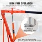 VEVOR Hydraulic Long Ram Jack, κύλινδρος ανύψωσης κινητήρα 8 τόνων με μονοέμβολη αντλία και βάση Clevis, υδραυλικός κύλινδρος εμβόλου για ανυψωτικά μηχανών ανύψωσης, υδραυλικοί γερανοί γκαράζ/καταστημάτων, μηχανικοί, αγροκτήματος
