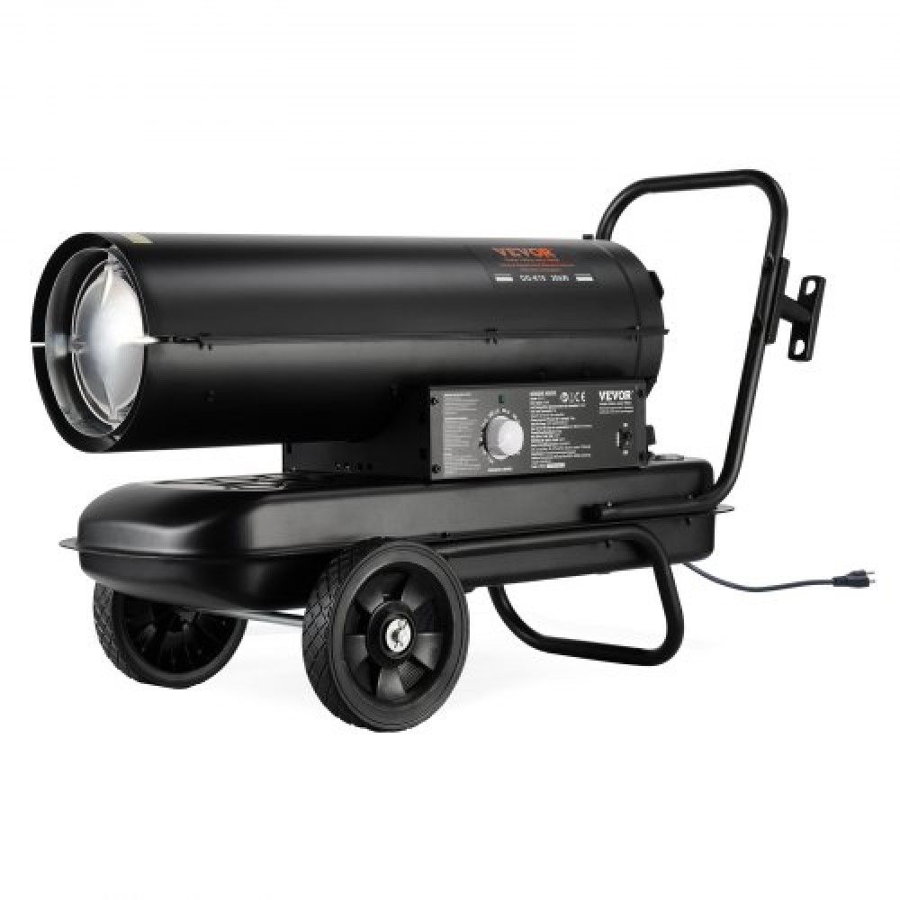 VEVOR Kerosene/Diesel Forced Air Heater, 70000Btu Torpedo Space Heater, φορητό με έλεγχο θερμοστάτη, 19L Tank Efficient Heater Kerosene Indoor/Eξωτερικό για το σπίτι, εργοτάξιο, βιομηχανικό, εργαστήρια, μαύρο