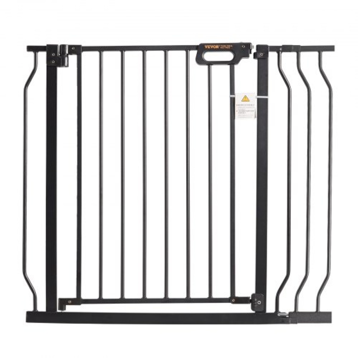 VEVOR Baby Gate, 29,5"-37" Extra Wide, 30" High, Dog Gate για τις σκάλες Πόρτες και το σπίτι, Easy Step Walk Thru Auto Close Child Gate Πόρτα ασφαλείας για κατοικίδια με κιτ τοποθέτησης πίεσης και κιτ τοποθέτησης στον τοίχο, μαύρο