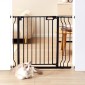 VEVOR Baby Gate, 29,5"-37" Extra Wide, 30" High, Dog Gate για τις σκάλες Πόρτες και το σπίτι, Easy Step Walk Thru Auto Close Child Gate Πόρτα ασφαλείας για κατοικίδια με κιτ τοποθέτησης πίεσης και κιτ τοποθέτησης στον τοίχο, μαύρο