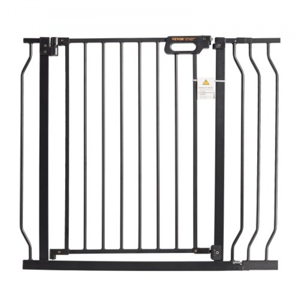 VEVOR Baby Gate, 29,5"-37" Extra Wide, 30" High, Dog Gate για τις σκάλες Πόρτες και το σπίτι, Easy Step Walk Thru Auto Close Child Gate Πόρτα ασφαλείας για κατοικίδια με κιτ τοποθέτησης πίεσης και κιτ τοποθέτησης στον τοίχο, μαύρο