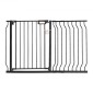 VEVOR Baby Gate, 74,9 cm-122,9 cm Extra Wide, 76,2 cm High, Dog Gate για τις πόρτες και το σπίτι σκάλες, Easy Step Walk Thru Auto Close Child Gate Πόρτα ασφαλείας για κατοικίδια με κιτ τοποθέτησης πίεσης και κιτ τοποθέτησης στον τοίχο, μαύρο