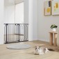 VEVOR Baby Gate, 74,9 cm-122,9 cm Extra Wide, 76,2 cm High, Dog Gate για τις πόρτες και το σπίτι σκάλες, Easy Step Walk Thru Auto Close Child Gate Πόρτα ασφαλείας για κατοικίδια με κιτ τοποθέτησης πίεσης και κιτ τοποθέτησης στον τοίχο, μαύρο