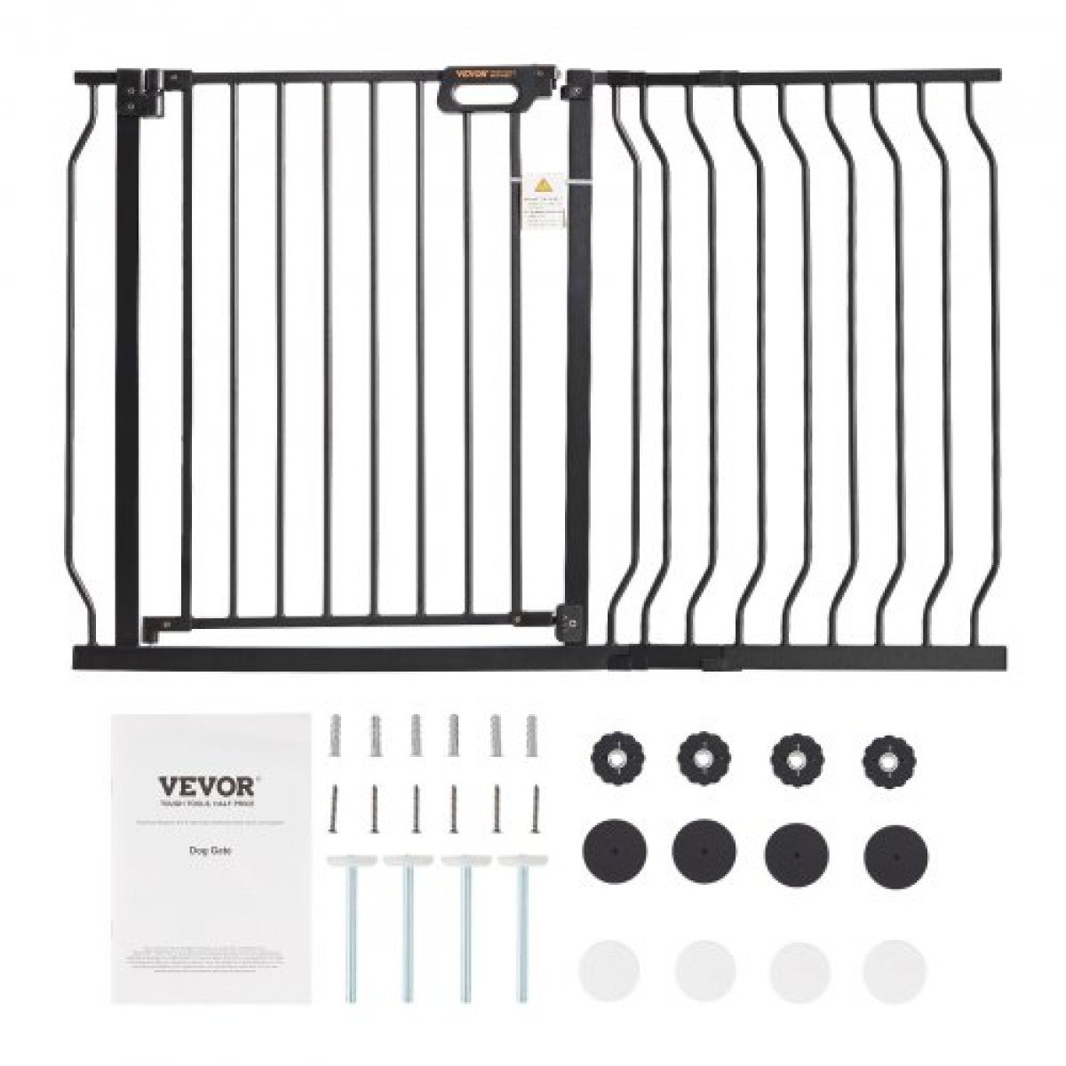 VEVOR Baby Gate, 74,9 cm-122,9 cm Extra Wide, 76,2 cm High, Dog Gate για τις πόρτες και το σπίτι σκάλες, Easy Step Walk Thru Auto Close Child Gate Πόρτα ασφαλείας για κατοικίδια με κιτ τοποθέτησης πίεσης και κιτ τοποθέτησης στον τοίχο, μαύρο