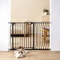 VEVOR Baby Gate, 74,9 cm-122,9 cm Extra Wide, 76,2 cm High, Dog Gate για τις πόρτες και το σπίτι σκάλες, Easy Step Walk Thru Auto Close Child Gate Πόρτα ασφαλείας για κατοικίδια με κιτ τοποθέτησης πίεσης και κιτ τοποθέτησης στον τοίχο, μαύρο