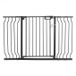 VEVOR Baby Gate, 29,5"-51" Extra Wide, 30" High, Dog Gate για σκάλες Πόρτες και σπίτι, Easy Step Walk Thru Auto Close Child Gate Πύλη ασφαλείας για κατοικίδια με κιτ τοποθέτησης πίεσης και κιτ τοποθέτησης στον τοίχο, μαύρο