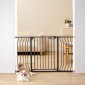 VEVOR Baby Gate, 29,5"-51" Extra Wide, 30" High, Dog Gate για σκάλες Πόρτες και σπίτι, Easy Step Walk Thru Auto Close Child Gate Πύλη ασφαλείας για κατοικίδια με κιτ τοποθέτησης πίεσης και κιτ τοποθέτησης στον τοίχο, μαύρο