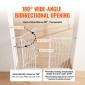 VEVOR Baby Gate, 74,9-122,9 cm Εξαιρετικά πλάτος, 76,2 cm ύψος, Dog Gate για τις πόρτες και το σπίτι σκάλες, Easy Step Walk Thru Auto Close Child Gate Πόρτα ασφαλείας για κατοικίδια με κιτ τοποθέτησης πίεσης και κιτ τοποθέτησης στον τοίχο, λευκό