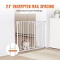 VEVOR Baby Gate, 74,9-122,9 cm Εξαιρετικά πλάτος, 76,2 cm ύψος, Dog Gate για τις πόρτες και το σπίτι σκάλες, Easy Step Walk Thru Auto Close Child Gate Πόρτα ασφαλείας για κατοικίδια με κιτ τοποθέτησης πίεσης και κιτ τοποθέτησης στον τοίχο, λευκό