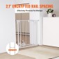 VEVOR Baby Gate, 29,5"-37" Extra Wide, 30" High, Dog Gate για σκάλες, Πόρτες και σπίτι, Easy Step Walk Thru Auto Close Child Gate Πύλη ασφαλείας κατοικίδιων ζώων με κιτ τοποθέτησης πίεσης και κιτ τοποθέτησης στον τοίχο, λευκό