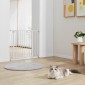 VEVOR Baby Gate, 29,5"-37" Extra Wide, 30" High, Dog Gate για σκάλες, Πόρτες και σπίτι, Easy Step Walk Thru Auto Close Child Gate Πύλη ασφαλείας κατοικίδιων ζώων με κιτ τοποθέτησης πίεσης και κιτ τοποθέτησης στον τοίχο, λευκό