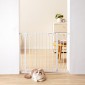 VEVOR Baby Gate, 29,5"-37" Extra Wide, 30" High, Dog Gate για σκάλες, Πόρτες και σπίτι, Easy Step Walk Thru Auto Close Child Gate Πύλη ασφαλείας κατοικίδιων ζώων με κιτ τοποθέτησης πίεσης και κιτ τοποθέτησης στον τοίχο, λευκό