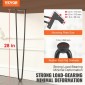 Πόδια επίπλων φουρκέτας VEVOR 711.2MM, Μεταλλικά DIY έργα για κομοδίνο, τραπεζάκι σαλονιού, γραφείο, χωρητικότητα 226,8 KG με προστατευτικά δαπέδου από καουτσούκ, μεταλλικά ανθεκτικά μοντέρνα πόδια τραπεζιού βαρέως τύπου, 4 ΤΕΜ.