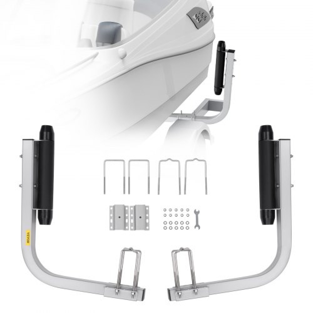 VEVOR Boat Trailer Guide, 20.5” Adjustable Design Trailer Guide Poles, 2PCS Rustproof Galvanized Steel Trailer Guide ons, Heavy Duty Roller Guide Design, for Ski Boat, Fishing Boat or Sailboat Trailer