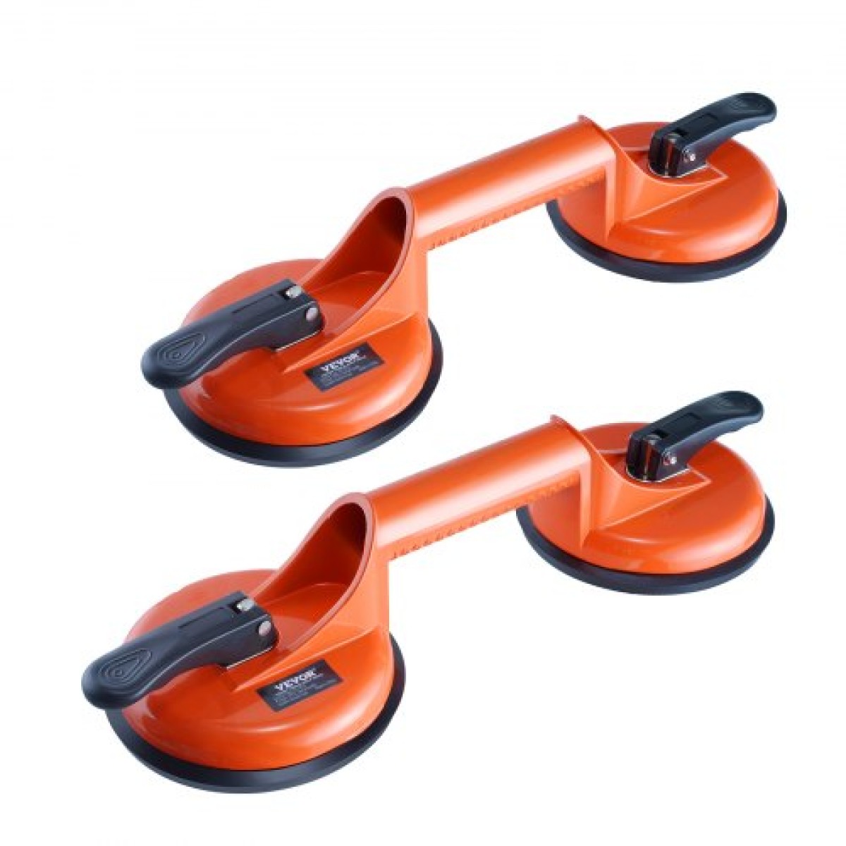 Βεντούζα VEVOR Glass, 11,9 cm 2 Pack 149,7 kg Χωρητικότητα φόρτωσης, Βεντούζα κενού με λαβή αλουμινίου, Εργαλείο ανύψωσης βιομηχανικής βεντούζας βαρέως τύπου για γυαλί, γρανίτη, πλακάκια, μέταλλο, ξύλινο πάνελ ανύψωσης