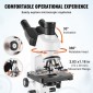 VEVOR Compound Trinocular Microscope 40X-2500 Magnification Lab Microscope with LED Illumination & External Interface