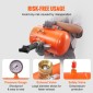 VEVOR Tire Bead Seater, 5 Gal/19L Air Tire Bead Blaster με μανόμετρο & λαβή, 145 PSI Seating Tool Inflator Tank, 85-116 PSI Operating Pressure for Car Truck ATV
