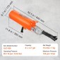 VEVOR Tire Seater, 2,1 Gal/8 L Air Tire Blaster, 120 PSI Handheld Blaster, αναβαθμισμένο φορητό εργαλείο φουσκώματος ελαστικών, 85-116 PSI Λειτουργική πίεση για τρακτέρ φορτηγό ATV Car
