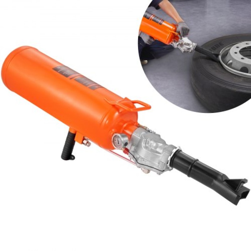 VEVOR Tire Seater, 2,1 Gal/8 L Air Tire Blaster, 120 PSI Handheld Blaster, αναβαθμισμένο φορητό εργαλείο φουσκώματος ελαστικών, 85-116 PSI Λειτουργική πίεση για τρακτέρ φορτηγό ATV Car