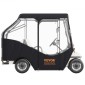 Περίβλημα VEVOR Golf Cart, 600D Polyester Driving Consure με διαφανή παράθυρα 4 όψεων, 4 καλύμματα Passenger Club Car Cars για 2+2 Passenger Cart Golf, αντηλιακό και ανθεκτικό στη σκόνη κάλυμμα εξωτερικού καροτσιού
